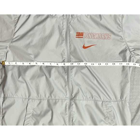 Texas Longhorns NCAA Women’s Nike Rain Repel Gray Full Zip Hooded Jacket Sz S - Picture 8 of 8
